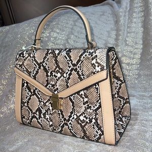 Vegan Snake Animal Print Faux Leather Hand bag Shoulder bag